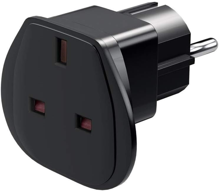 Adapter podróżny Goobay UK-EU Czarny (4040849942716) - obraz 1