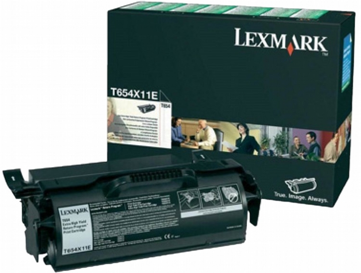 Тонер-картридж Lexmark T654 Black (734646064347) - зображення 1