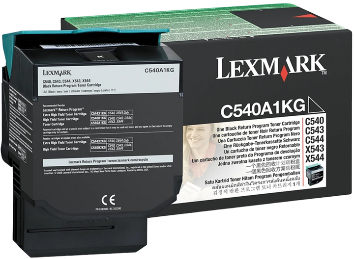 Toner Lexmark C540/X543 Black (734646083416) - obraz 1