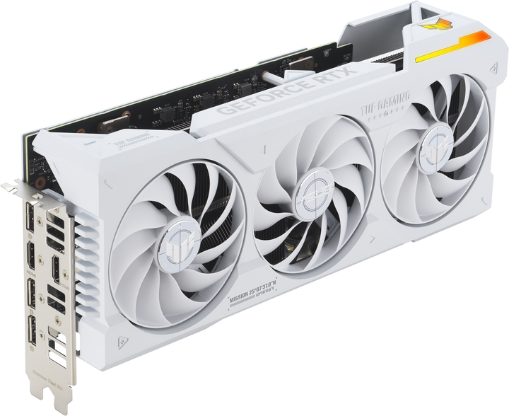 Відеокарта ASUS PCI-Ex GeForce RTX 4070 Ti SUPER TUF Gaming BTF White OC Edition 16GB GDDR6X (256bit) (2670/21000) (2 x HDMI, 3 x DisplayPort) (TUF-RTX4070TIS-O16G-BTF-WHITE) - зображення 5