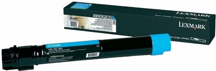 Тонер-картридж Lexmark X950 Cyan (734646227735) - зображення 1