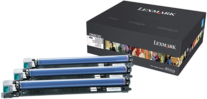 Zestaw kartridży Lexmark C950/X95x 3 szt Cyan (734646227773) - obraz 1