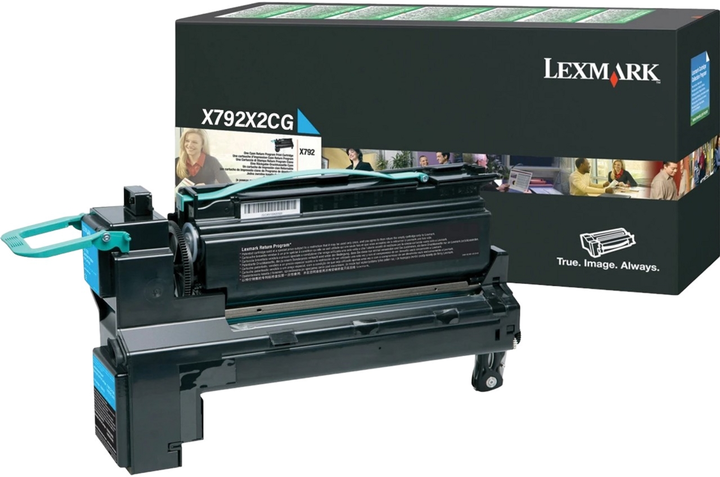 Тонер-картридж Lexmark X792 Cyan (734646251556) - зображення 1