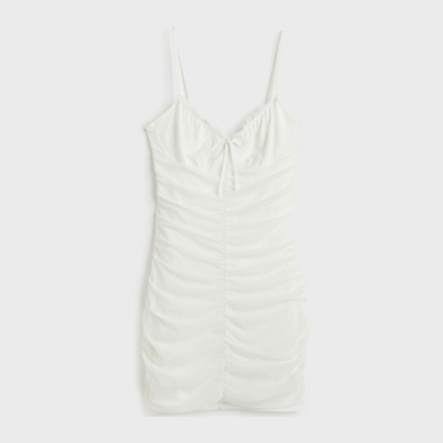 Акція на Плаття міні літнє жіноче H&M 061065968_white M Біле від Rozetka