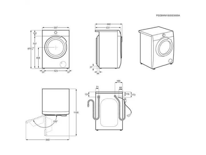 Пральна машина Electrolux - EW9W161BUC - зображення 2