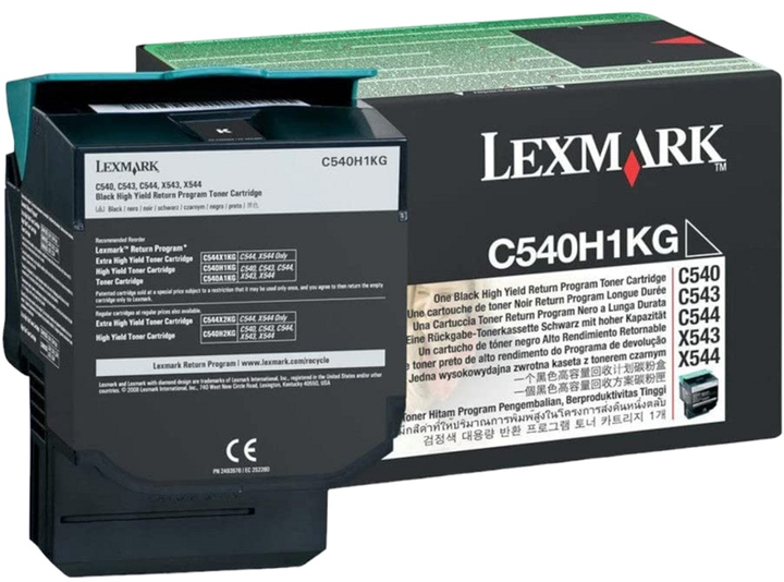 Тонер-картридж Lexmark C540/X543 Black (734646083454) - зображення 1