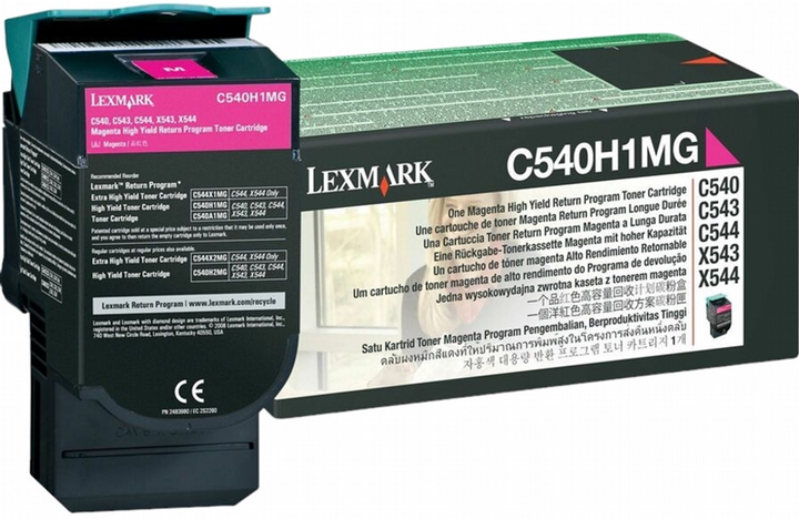 Тонер-картридж Lexmark C540/X543 Magenta (734646083478) - зображення 1