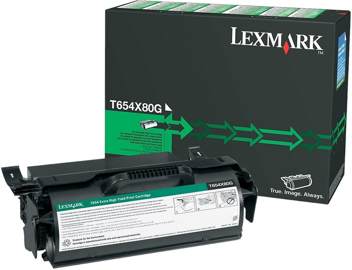 Тонер-картридж Lexmark T654/T656 Black (734646091312) - зображення 1