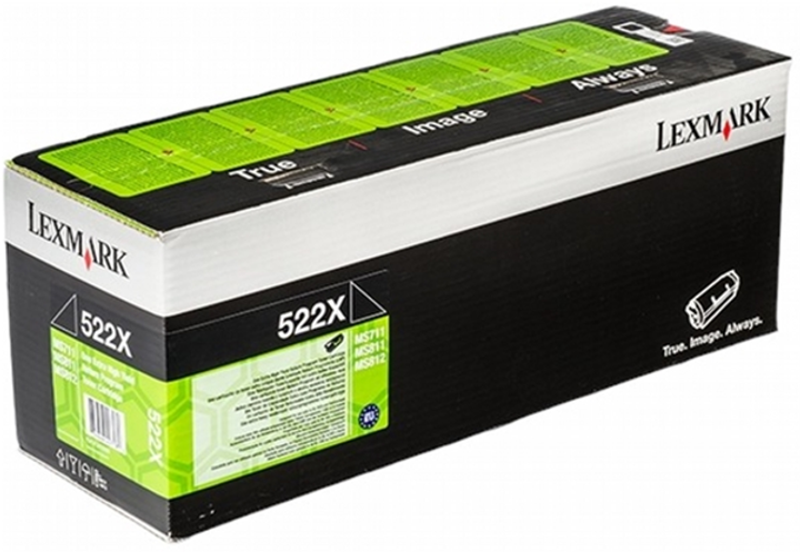 Toner Lexmark 522X Black (734646427180) - obraz 1