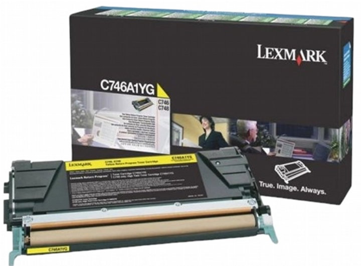 Тонер-картридж Lexmark C746/C748 Yellow (734646435703) - зображення 1