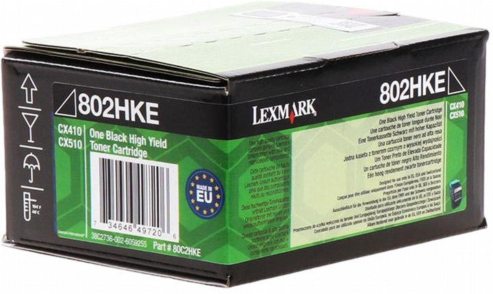 Тонер-картридж Lexmark 802HKE Black (734646497206) - зображення 1
