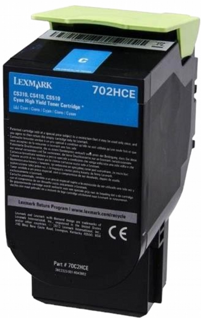 Тонер-картридж Lexmark CX82x/CX860 Cyan (734646587570) - зображення 1