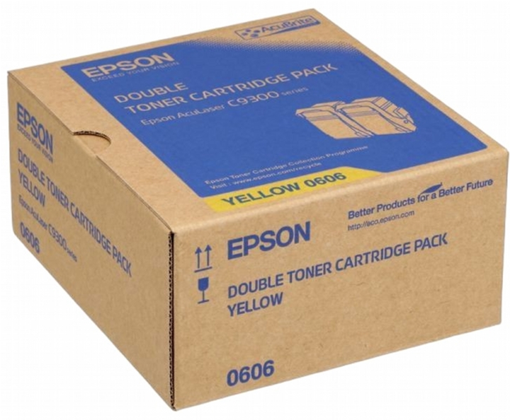 Zestaw kartridży Epson AcuLaser C9300 Twin Pack 2 szt Yellow (8715946481296) - obraz 1