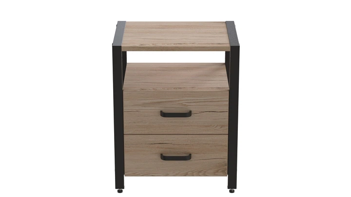 Тумба універсальна Ferrum-decor Вів'єн 2/2 50x41x40 чорний ДСП Дуб Сан-Маріно 16мм (XK00110) - Фото 6 Тумба універсальна Ferrum-decor Вів'єн 2/2 50x41x40 чорний ДСП Дуб Сан-Маріно 16мм (XK00110) - зображення 6