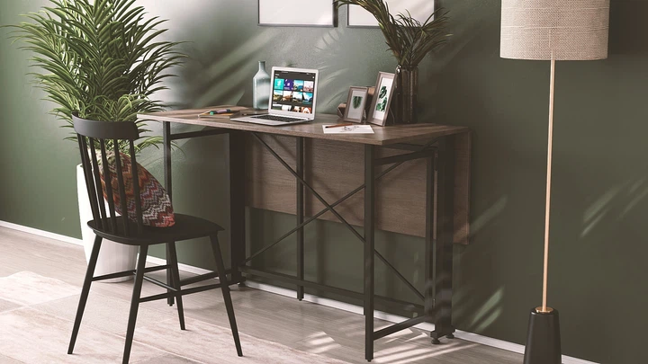 Стіл-книга трансформер Оріон 3 Ferrum-decor 750x1150x880 Чорний метал ДСП Дуб Сонома Трюфель 16 мм (ORI305) - Фото 5 Стіл-книга трансформер Оріон 3 Ferrum-decor 750x1150x880 Чорний метал ДСП Дуб Сонома Трюфель 16 мм (ORI305) - зображення 5