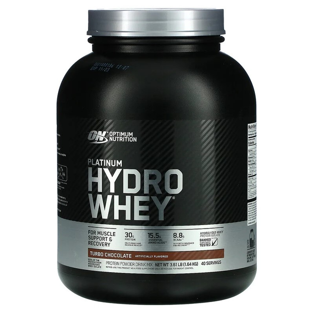 Протеин Optimum Nutrition Platinum Hydrowhey 1.59 кг Turbo Chocolate ...
