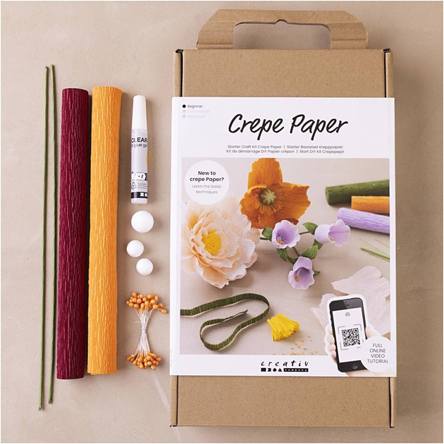 Zestaw do tworzenia kwiatów Creativ Company Crepe Paper (5712854455480) - obraz 6
