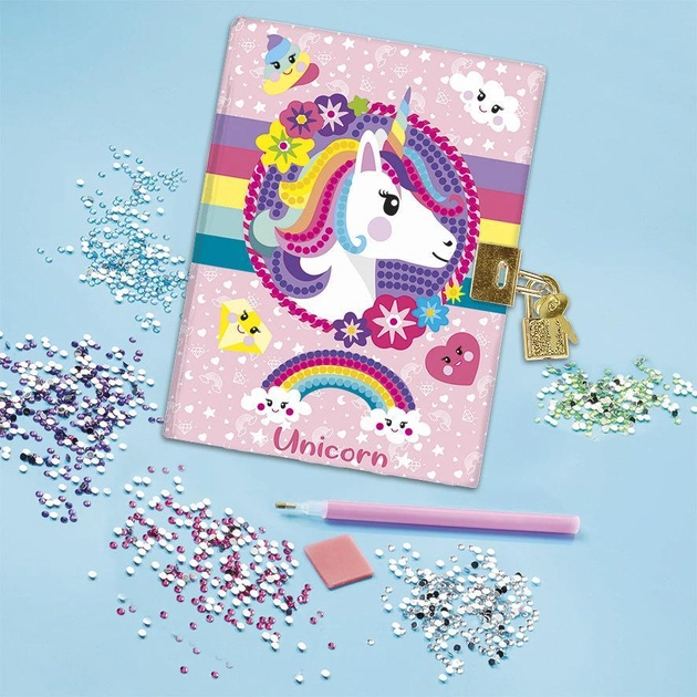 Zestaw kreatywny Totum Secret Diary Diamond Paint Unicorn (8714274071735) - obraz 2