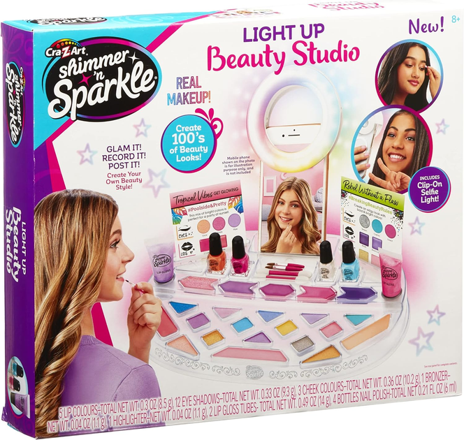 Zestaw kreatywny Cra-Z-Art Shimmer 'n Sparkle Light Up Beauty Studio (0884920173460) - obraz 1