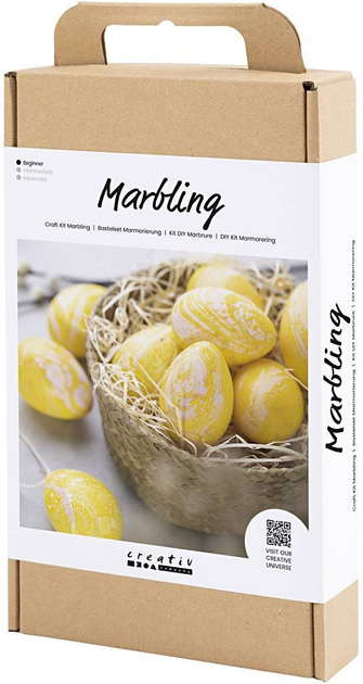 Zestaw kreatywny Creativ Company Marbling Yellow (5712854614009) - obraz 3