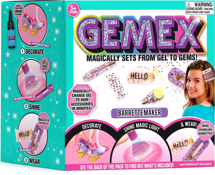 Zestaw kreatywny Rarewaves GeMex Hairclip model set Multi (9328936102348) - obraz 1