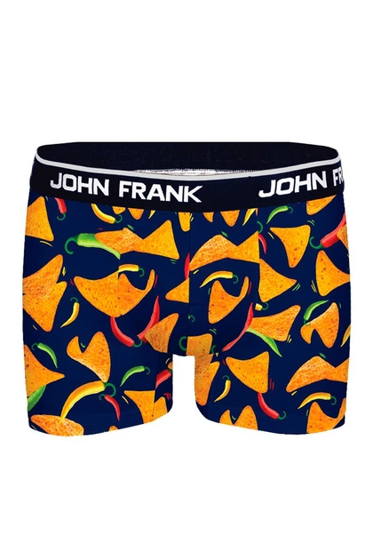 Трусы боксеры John Frank 46(S) Синий микс (Hot chips) (94479) - Фото 1 Трусы боксеры John Frank 46(S) Синий микс (Hot chips) (94479) - изображение 1