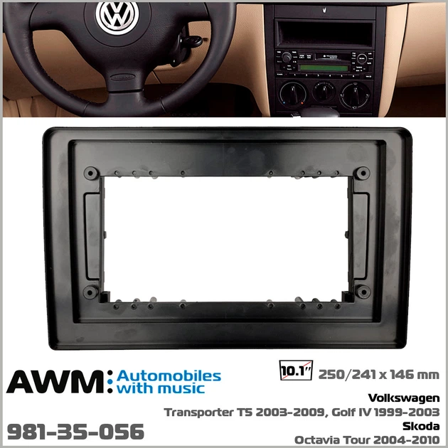 Переходная рамка AWM Volkswagen, Skoda (981-35-056) - Фото 6 Переходная рамка AWM Volkswagen, Skoda (981-35-056) - изображение 6