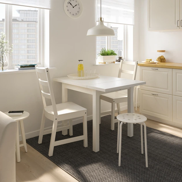 Стіл+2 стільці IKEA NORDVIKEN НОРДВІКЕН / NORDVIKEN НОРДВІКЕН, білий, білий, 74, 104х74 см, 193.050.77 - изображение 4