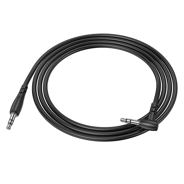 Кабель Borofone BL10 AUX with mic 3.5mm аудіо шнур перехідник чорний - Фото 2 Кабель Borofone BL10 AUX with mic 3.5mm аудіо шнур перехідник чорний - зображення 2