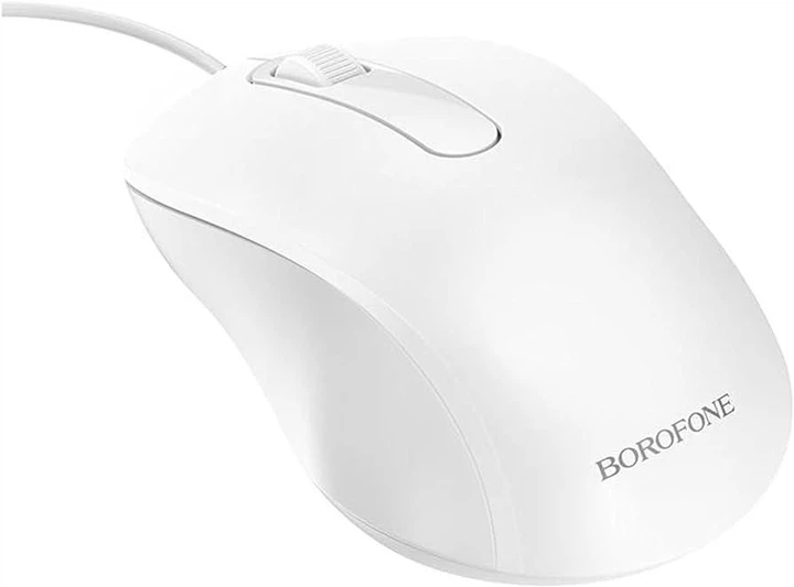 Проводная мышь&nbsp;Borofone BG4 белая - изображение 2