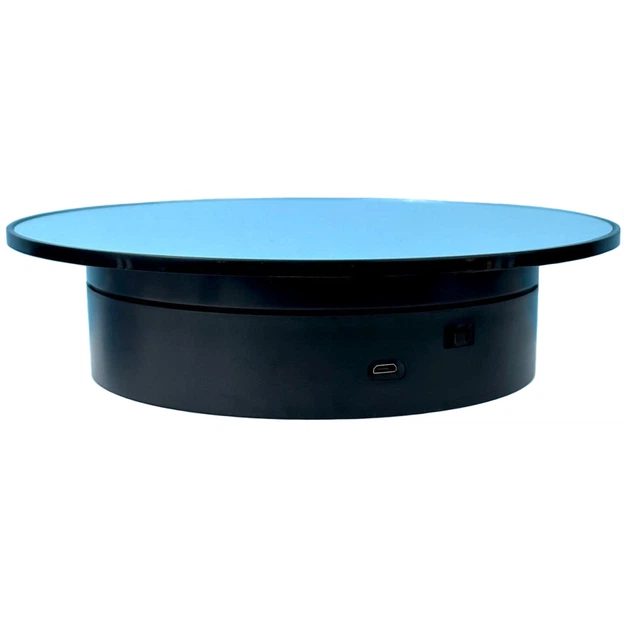 Стіл дзеркальний для предметного знімання Electric Mirror Turntable 20 см, чорний - Фото 1 Стіл дзеркальний для предметного знімання Electric Mirror Turntable 20 см, чорний - изображение 1