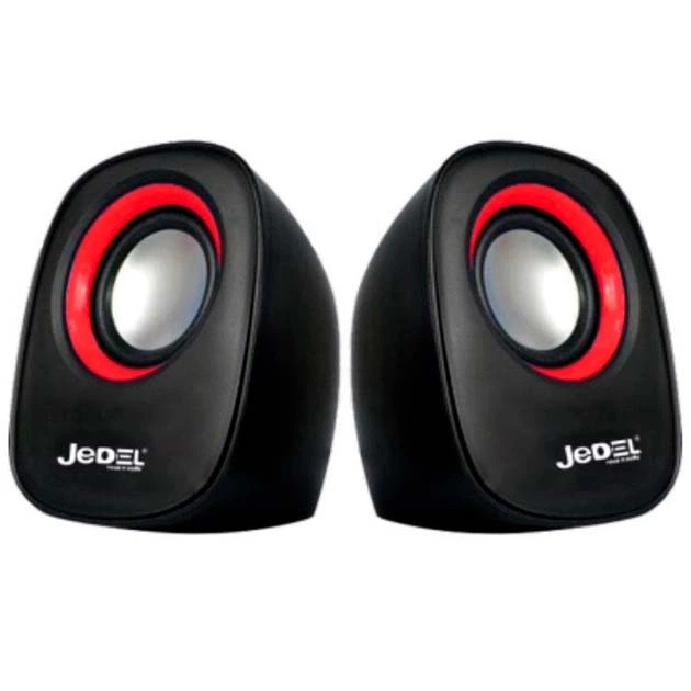 Комп‘ютерні колонки Jedel M600 USB+3.5mm, 2x3W, 90Hz-20KHz, з регулятором гучності, дротові для комп'ютера або ноутбука Червоний-Чорний - Фото 1 Комп‘ютерні колонки Jedel M600 USB+3.5mm, 2x3W, 90Hz-20KHz, з регулятором гучності, дротові для комп'ютера або ноутбука Червоний-Чорний - изображение 1