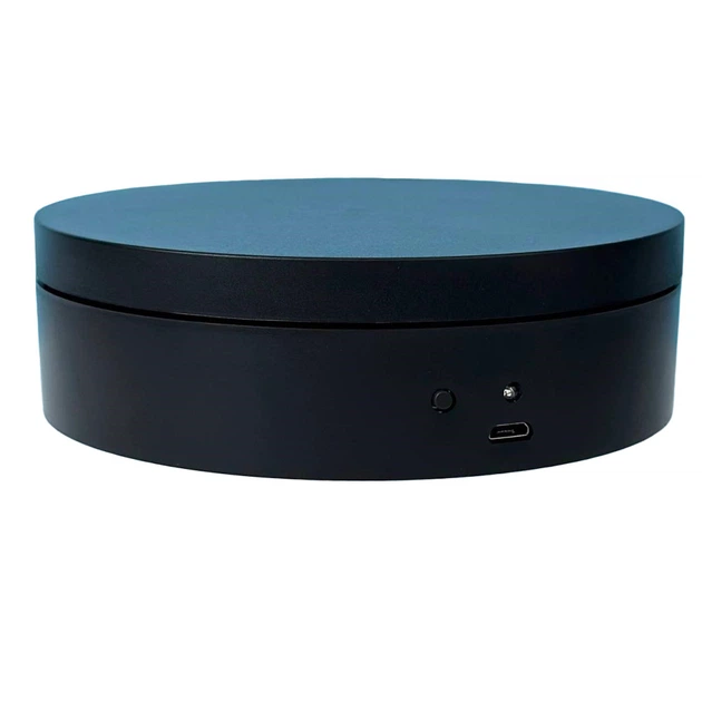 Стол для предметной съемки MHZ Mini Electric Turntable 12 см, черный - Фото 1 Стол для предметной съемки MHZ Mini Electric Turntable 12 см, черный - изображение 1