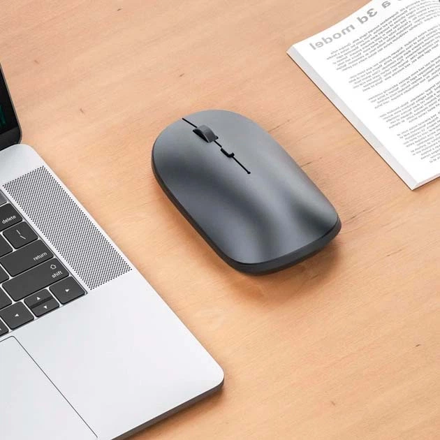 Миша Wireless WiWU WM104 бездротова Bluetooth 3.0 / USB 2.4G 800-1200-1600DPI для пк/ноутбука Чорний - Фото 2 Миша Wireless WiWU WM104 бездротова Bluetooth 3.0 / USB 2.4G 800-1200-1600DPI для пк/ноутбука Чорний - изображение 2