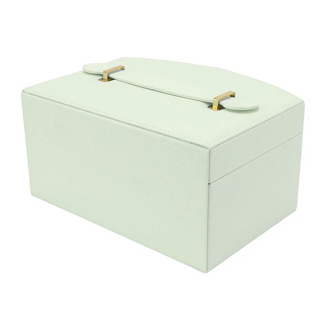 Шкатулка Casegrace SP-01245 Tiffany 20*15*10 для украшений и ювелирных изделий двухуровневая с зеркалом - Фото 7 Шкатулка Casegrace SP-01245 Tiffany 20*15*10 для украшений и ювелирных изделий двухуровневая с зеркалом - изображение 7