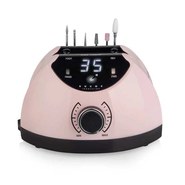Фрезер для маникюра Bucos Nail Drill X4 PRO SMOOTH PINK 65 Ватт, 35 000 об./мин. - Фото 2 Фрезер для маникюра Bucos Nail Drill X4 PRO SMOOTH PINK 65 Ватт, 35 000 об./мин. - изображение 2