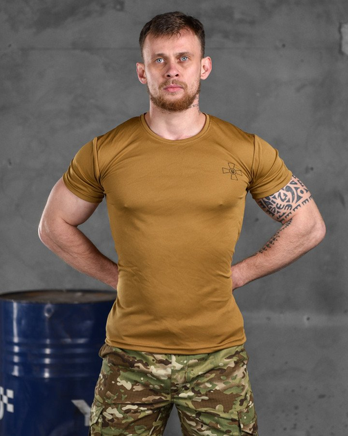 Тактическая потоотводящая футболка odin кайот зсу XXXL - изображение 1