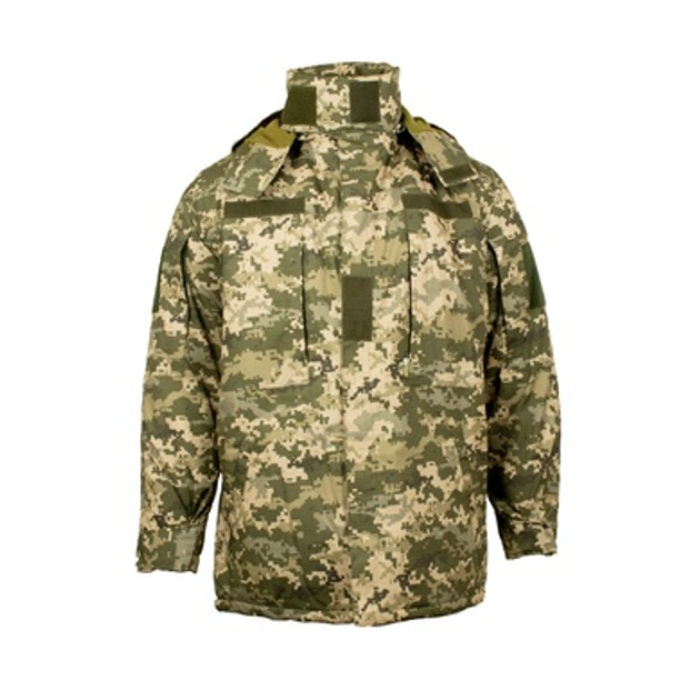 Куртка тактическая зимняя (Бушлат) Рип-Стоп ММ-14 (Украинский пиксель) 42 - изображение 1