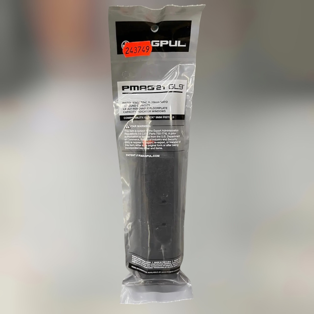 Патрон, на магазин калібр pmag parabellum magpul glock, gl9 9x19mm 21 21 - (mag661) - зображення 1
