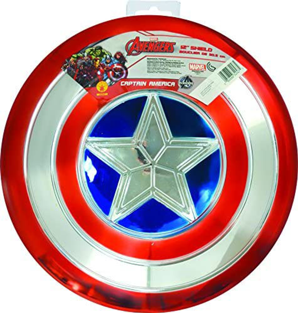 Щит Капітана Америки Rubies Captain America Electroplated Metallic 30 см (0082686349475) - зображення 1