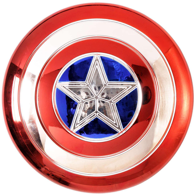 Щит Капітана Америки Rubies Captain America Electroplated Metallic 30 см (0082686349475) - зображення 2