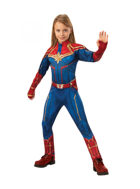 Strój karnawałowy Rubies Deluxe Captain Marvel 10-12 lat 147 cm (0883028334896) - obraz 1