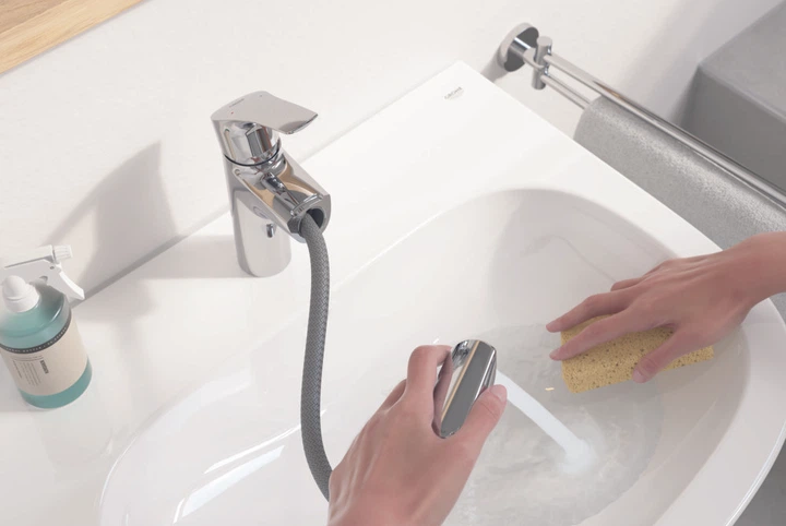 Змішувач для раковини з висувним виливом Grohe Eurosmart New (23976003) - изображение 8
