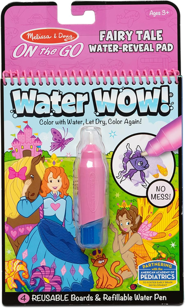 Kolorowanka wodna Melissa & Doug Water Reveal Pad Fairy Tales (0000772194150) - obraz 1