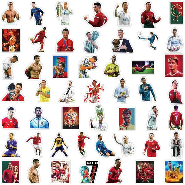 Набор виниловых наклеек стикеров LTC Стикерпак Cristiano Ronaldo 50 шт. (L2308302KL) - изображение 3
