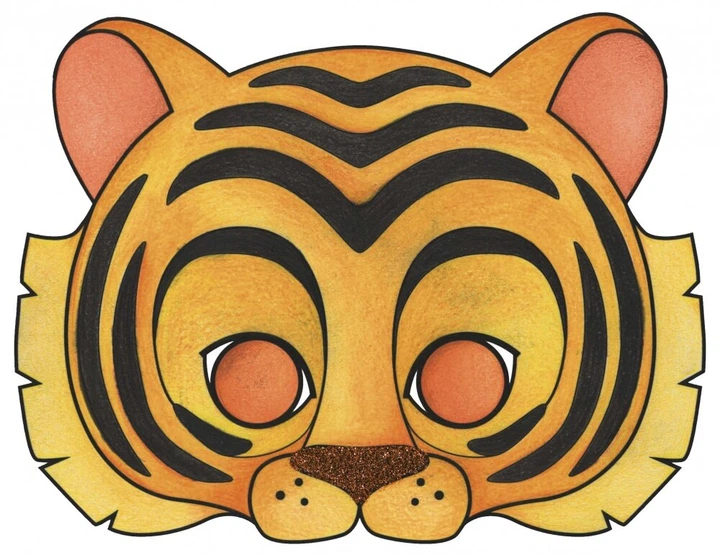 Маски для розфарбовування Avenue Mandarine Graffy Pop Mask Animals 24 шт (3609510520236) - зображення 3