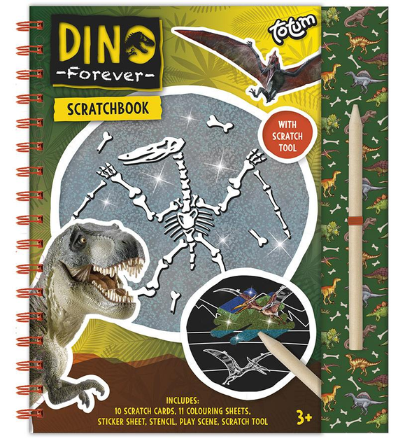 Książka-zdrapka Totum Dinozaury (8714274075016) - obraz 1