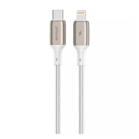 Кабель Charge\OTG Proove Dense Metal Type-C to Lightning 2.4A 1m White CCDM27002102 - изображение 1