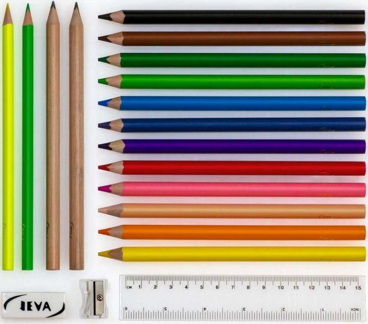 Piórnik podwójny Jeva TwoZip Space z wyposażeniem (5705503865273) - obraz 3