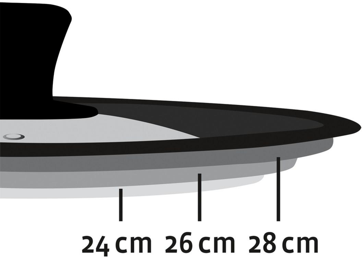 Uniwersalna pokrywka na garnek Xavax duza 24-28 cm (4047443295644) - obraz 2